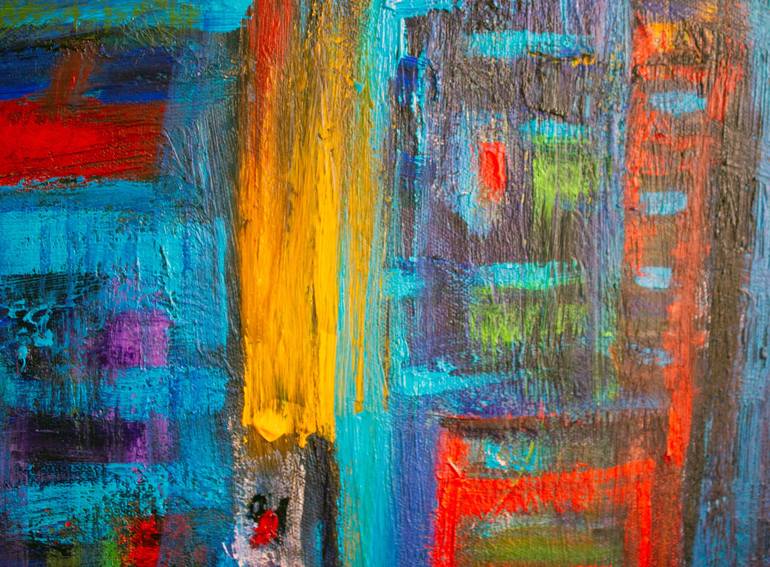 Original Abstract Painting by Nathalie Gribinski