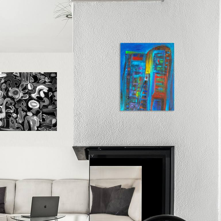 Original Abstract Painting by Nathalie Gribinski