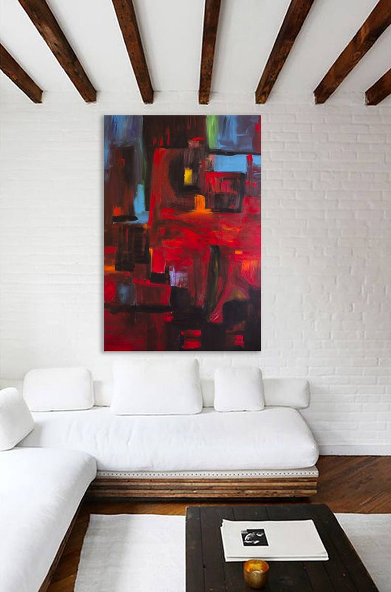 Original Abstract Painting by Nathalie Gribinski