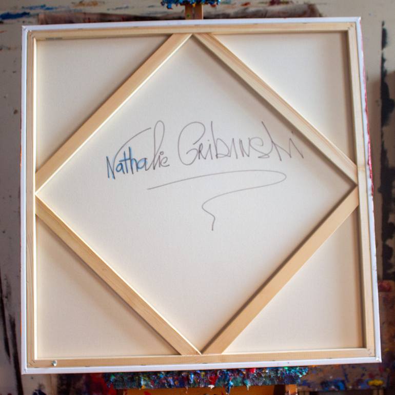 Original Abstract Expressionism Family Painting by Nathalie Gribinski