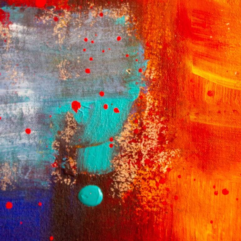 Original Abstract Expressionism Abstract Painting by Nathalie Gribinski