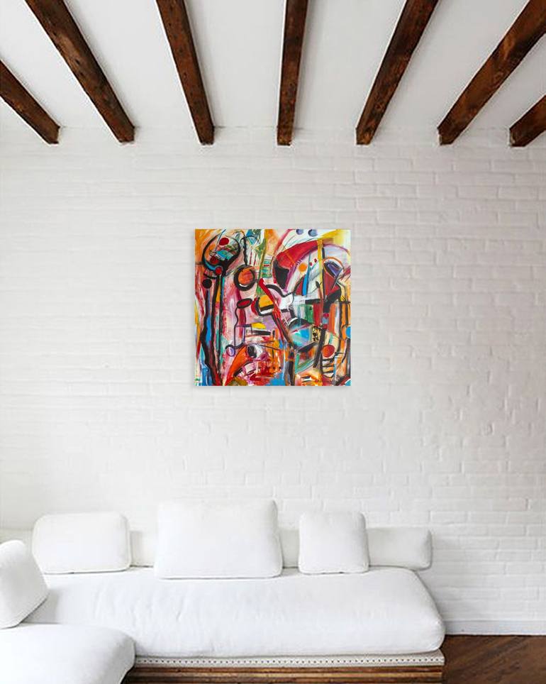 Original Abstract Painting by Nathalie Gribinski