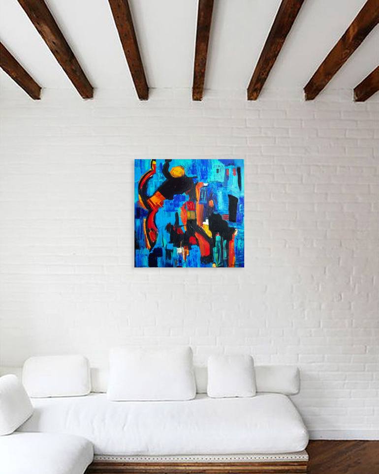 Original Abstract Painting by Nathalie Gribinski