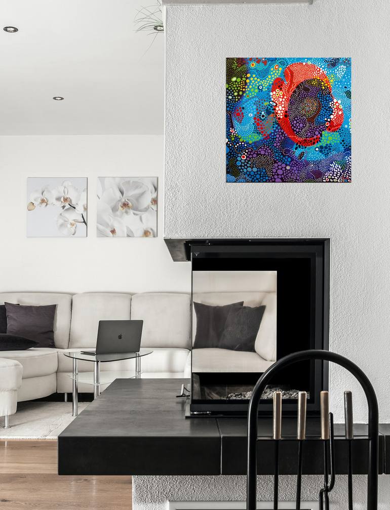 Original Abstract Expressionism Abstract Painting by Nathalie Gribinski