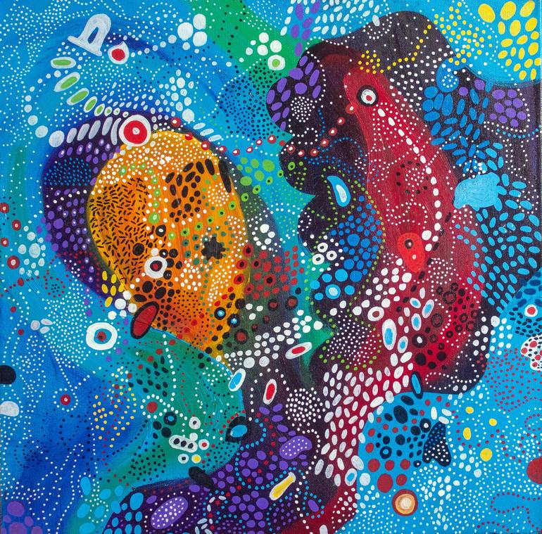 Print of Abstract Expressionism Abstract Paintings by Nathalie Gribinski