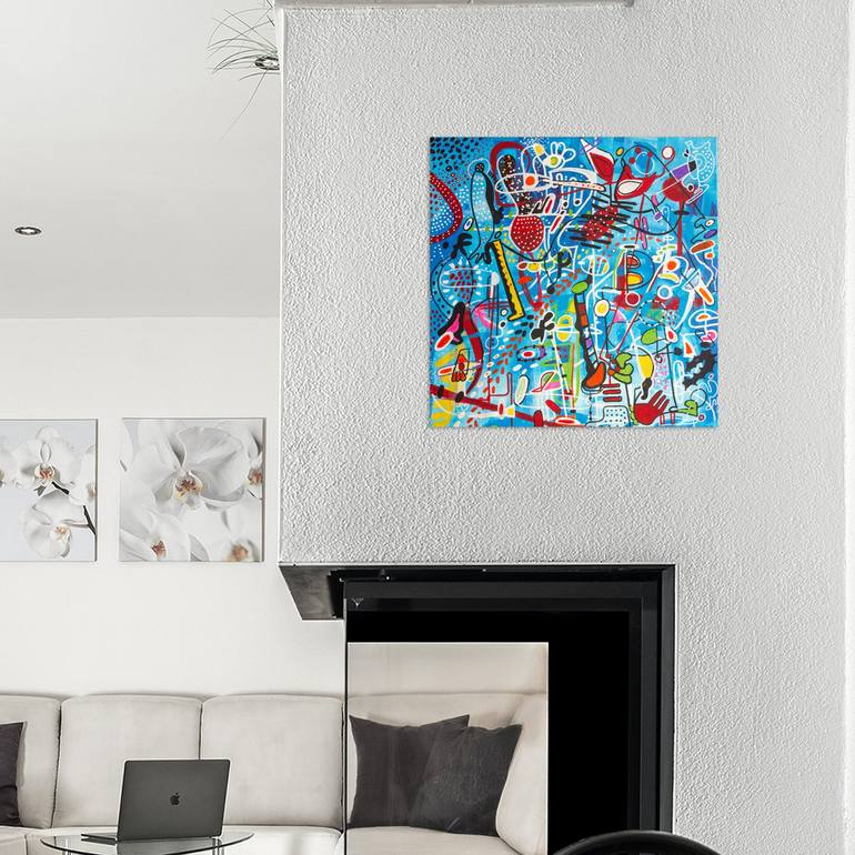 Original Abstract Painting by Nathalie Gribinski