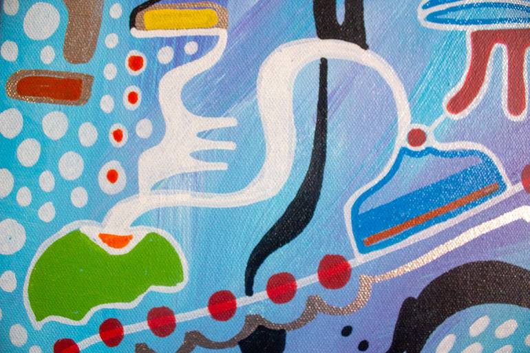 Original Abstract Expressionism Abstract Painting by Nathalie Gribinski