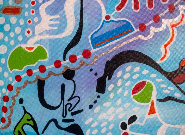 Original Abstract Expressionism Abstract Painting by Nathalie Gribinski