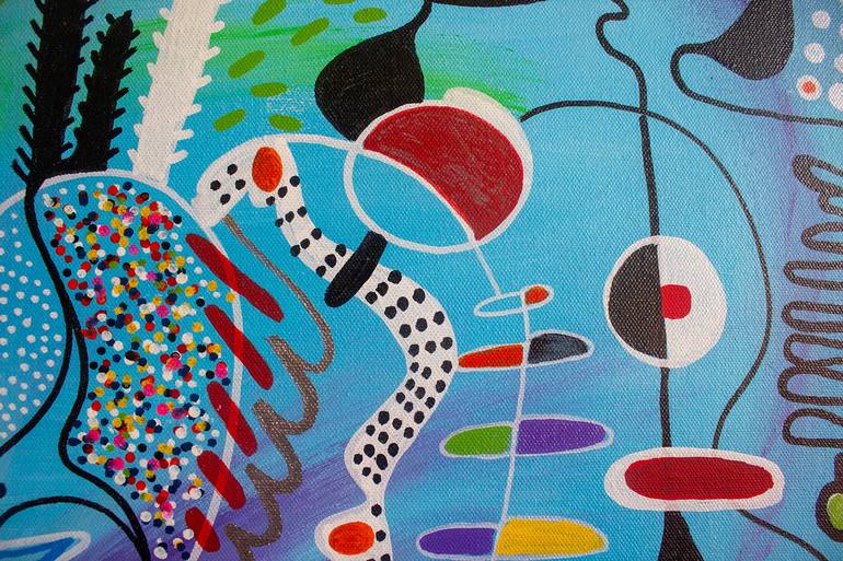 Original Abstract Expressionism Abstract Painting by Nathalie Gribinski