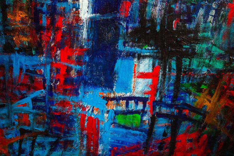 Original Abstract Painting by Nathalie Gribinski