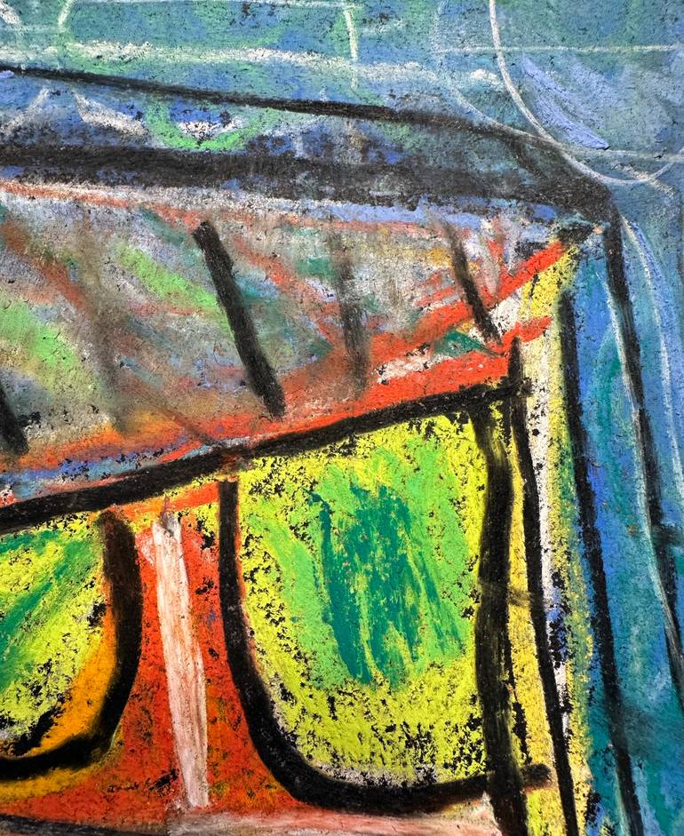 Original Abstract Expressionism Abstract Drawing by Nathalie Gribinski
