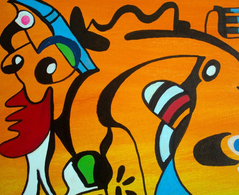 Original Abstract Expressionism Abstract Painting by Nathalie Gribinski