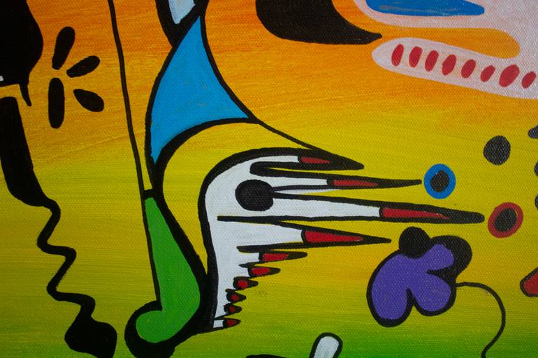 Original Abstract Expressionism Abstract Painting by Nathalie Gribinski