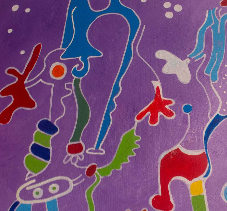 Original Abstract Expressionism Abstract Painting by Nathalie Gribinski