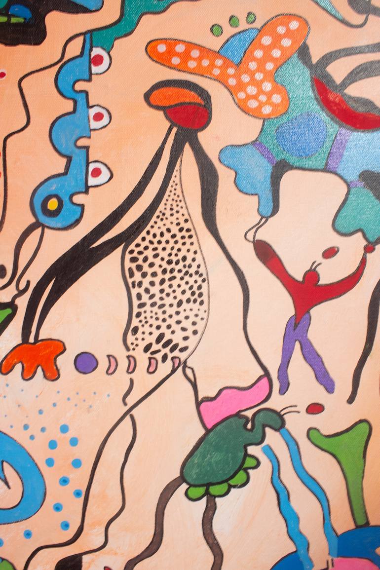 Original Abstract Expressionism Abstract Painting by Nathalie Gribinski