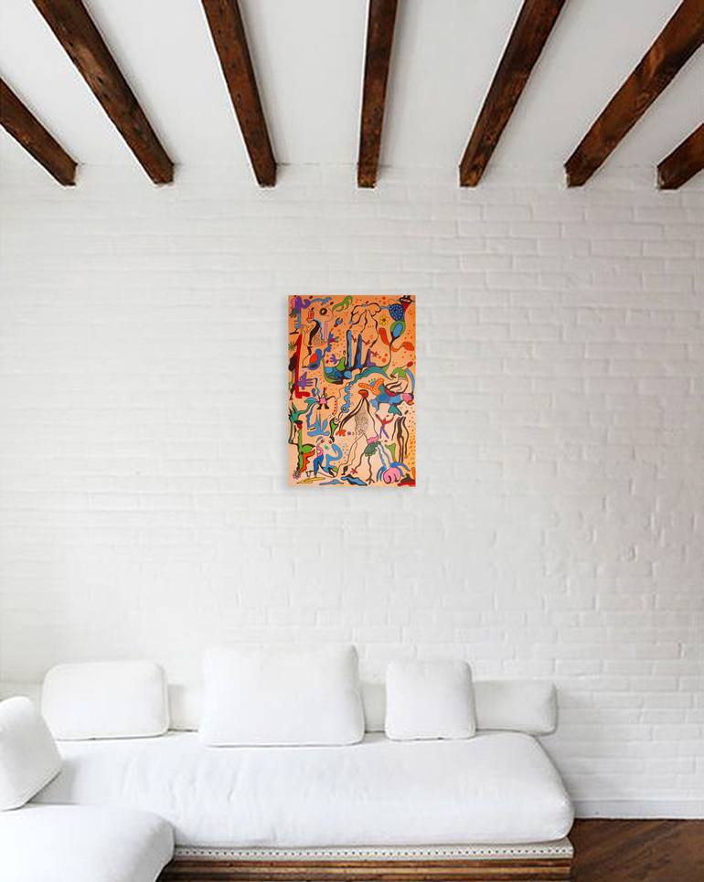 Original Abstract Expressionism Abstract Painting by Nathalie Gribinski