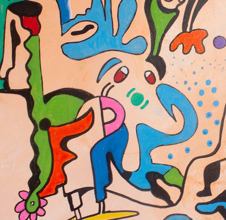 Original Abstract Expressionism Abstract Painting by Nathalie Gribinski