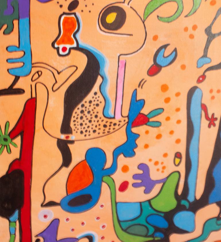Original Abstract Expressionism Abstract Painting by Nathalie Gribinski