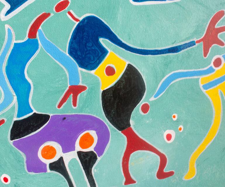 Original Abstract Expressionism Abstract Painting by Nathalie Gribinski