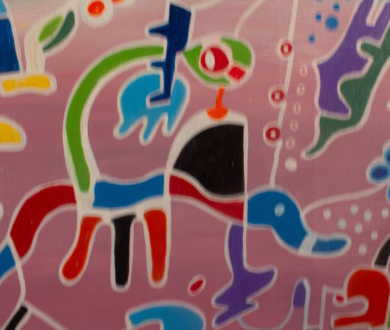 Original Abstract Expressionism Abstract Painting by Nathalie Gribinski