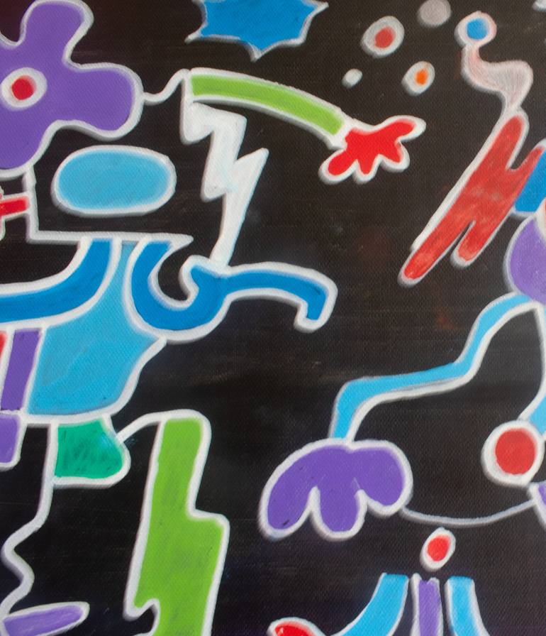 Original Abstract Expressionism Abstract Painting by Nathalie Gribinski