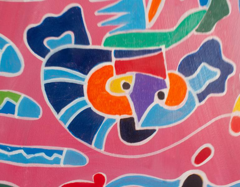 Original Abstract Expressionism Abstract Painting by Nathalie Gribinski