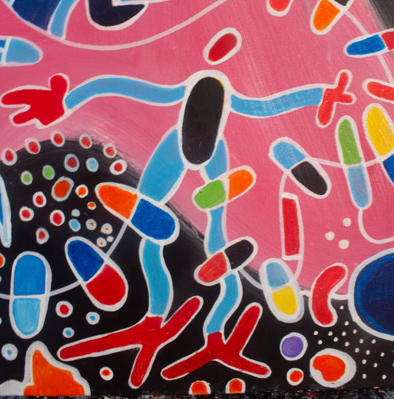 Original Abstract Expressionism Abstract Painting by Nathalie Gribinski