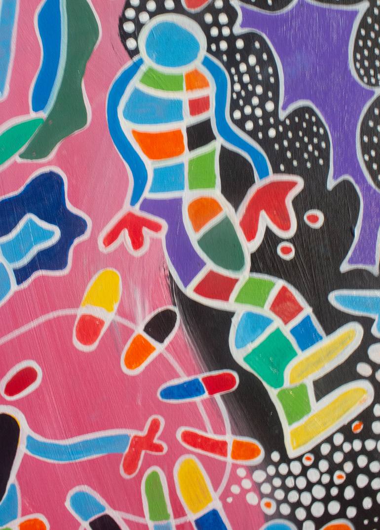 Original Abstract Expressionism Abstract Painting by Nathalie Gribinski