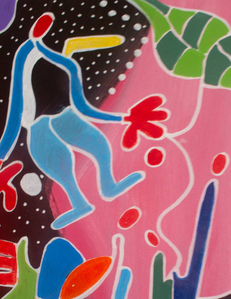 Original Abstract Expressionism Abstract Painting by Nathalie Gribinski