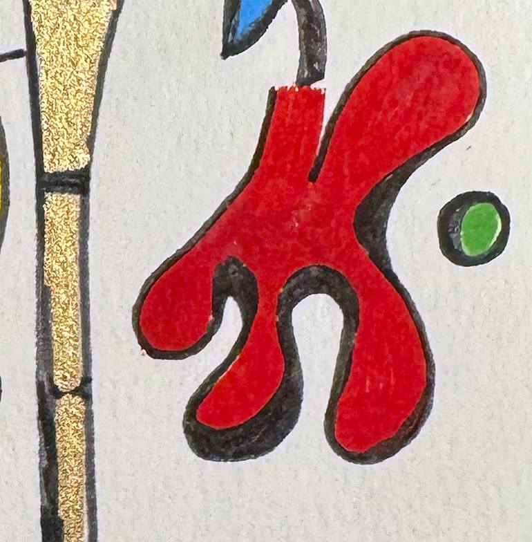 Original Abstract Expressionism Humor Drawing by Nathalie Gribinski