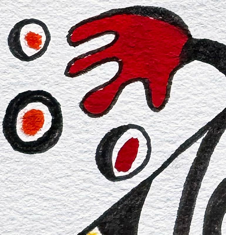 Original Abstract Humor Drawing by Nathalie Gribinski