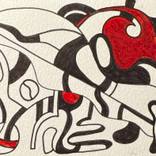 Heartbeat in Black and Red by Nathalie Gribinski