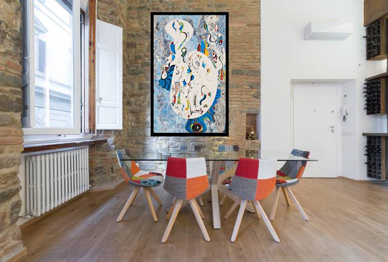 Original Abstract Expressionism Abstract Painting by Nathalie Gribinski