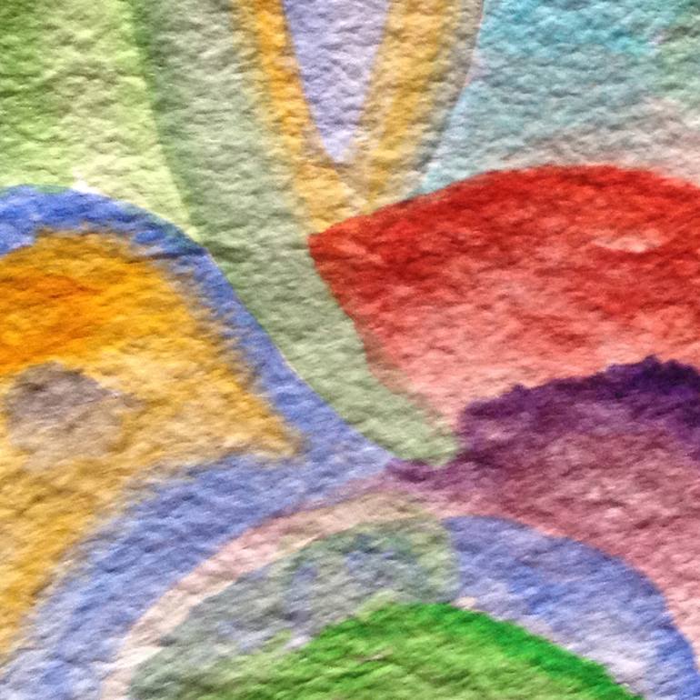 Original Abstract Expressionism Abstract Painting by Nathalie Gribinski