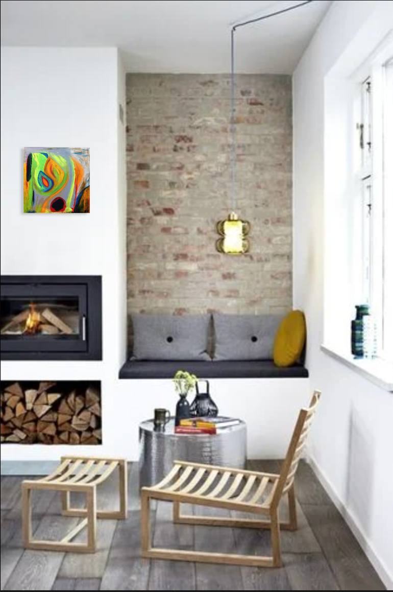 Original Abstract Expressionism Abstract Painting by Nathalie Gribinski