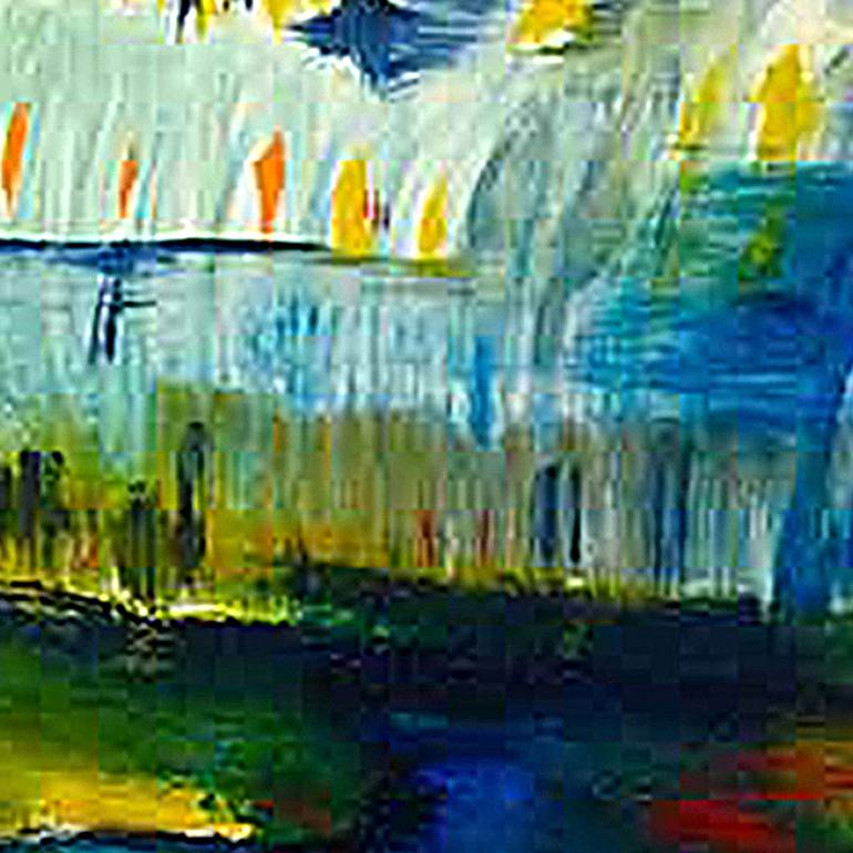 Original Abstract Expressionism Abstract Painting by Nathalie Gribinski