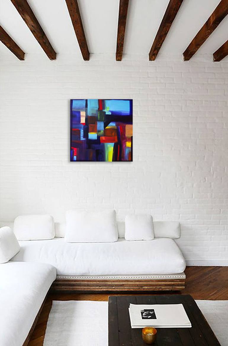 Original Fine Art Abstract Painting by Nathalie Gribinski