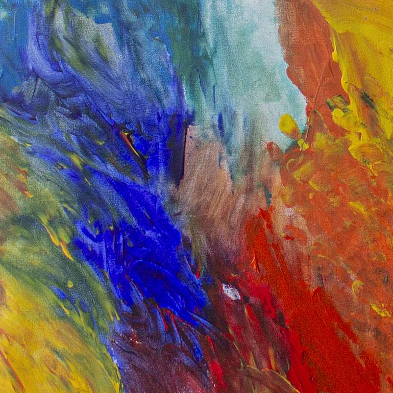 Original Fine Art Abstract Painting by Nathalie Gribinski