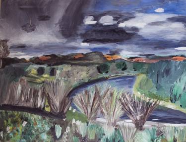 Print of Expressionism Landscape Paintings by Nathalie Gribinski