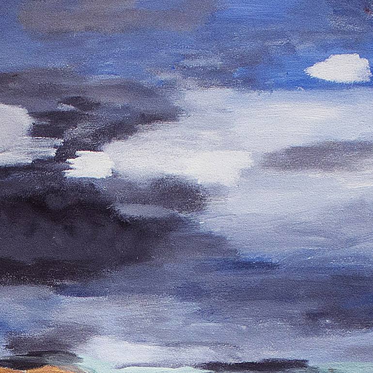 Original Expressionism Landscape Painting by Nathalie Gribinski