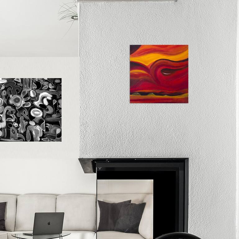 Original Abstract Painting by Nathalie Gribinski