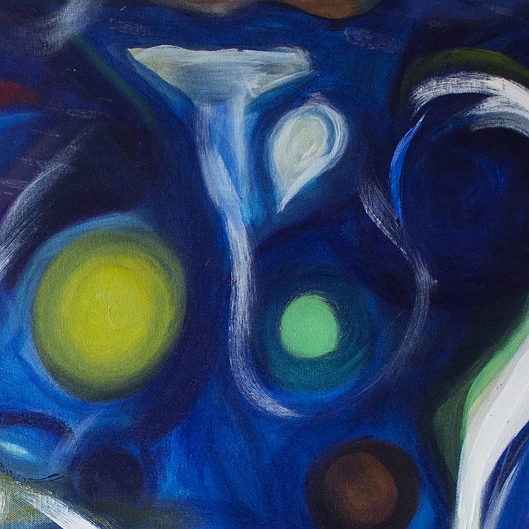 Original Abstract Expressionism Abstract Painting by Nathalie Gribinski