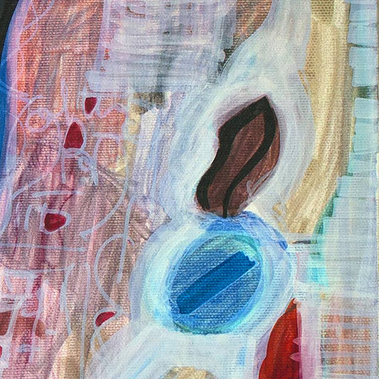 Original Abstract Expressionism Abstract Painting by Nathalie Gribinski