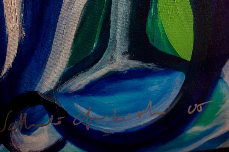 Original Abstract Expressionism Abstract Painting by Nathalie Gribinski