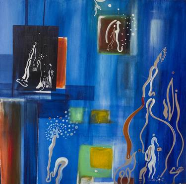 Original Abstract Paintings by Nathalie Gribinski