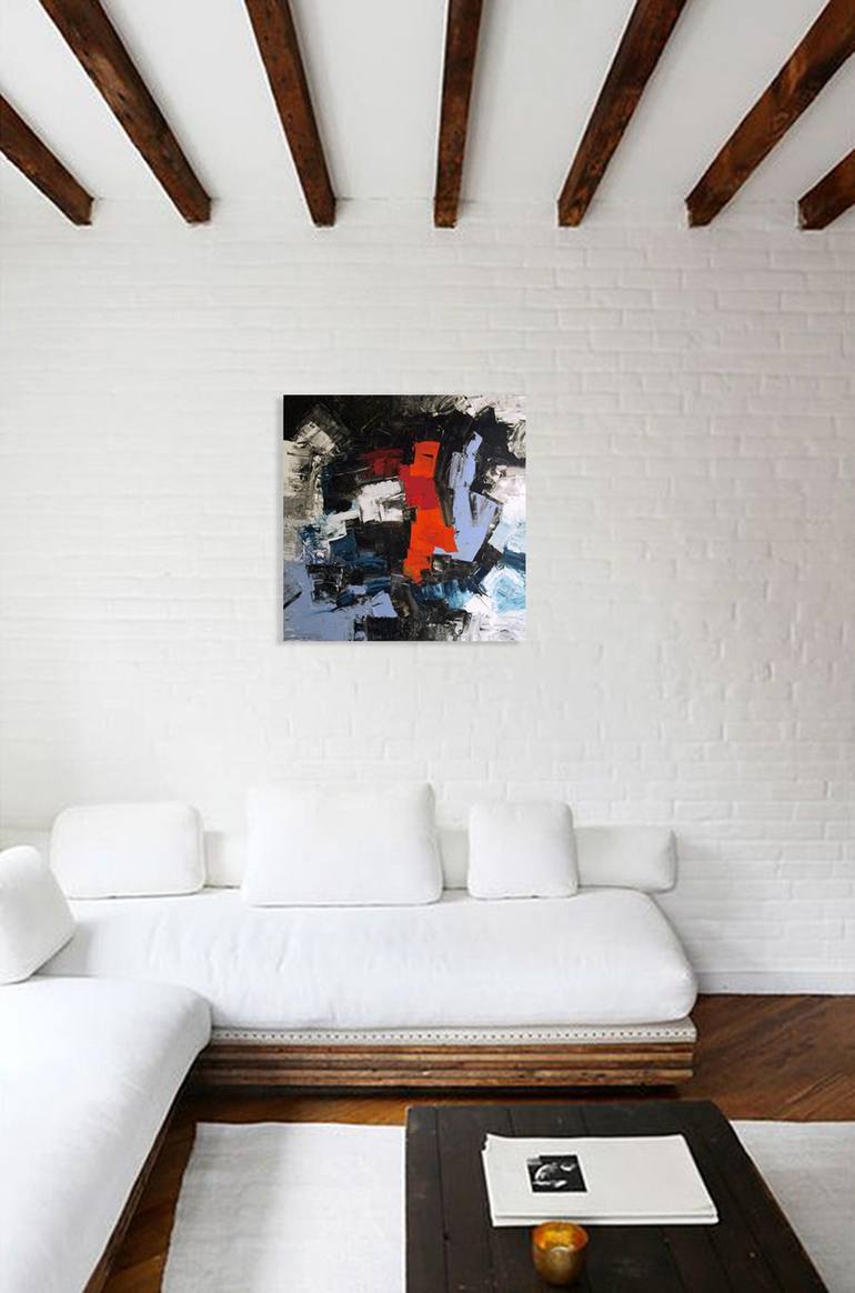 Original Fine Art Abstract Painting by Nathalie Gribinski