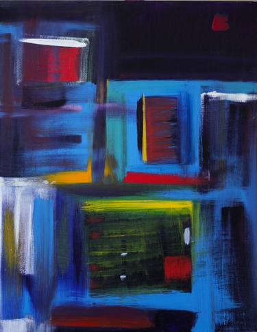 Original Fine Art Abstract Paintings by Nathalie Gribinski