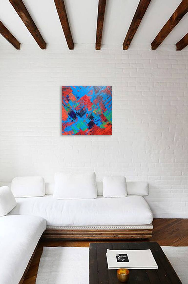 Original Abstract Expressionism Abstract Painting by Nathalie Gribinski