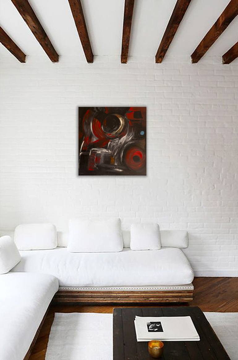 Original Fine Art Abstract Painting by Nathalie Gribinski