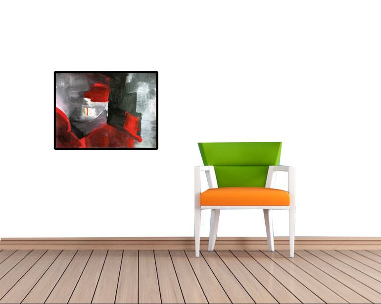 Original Fine Art Abstract Painting by Nathalie Gribinski